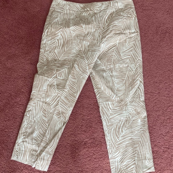 Talbots Modern Cut Capris Cropped Pants Size 14 - Picture 4 of 5